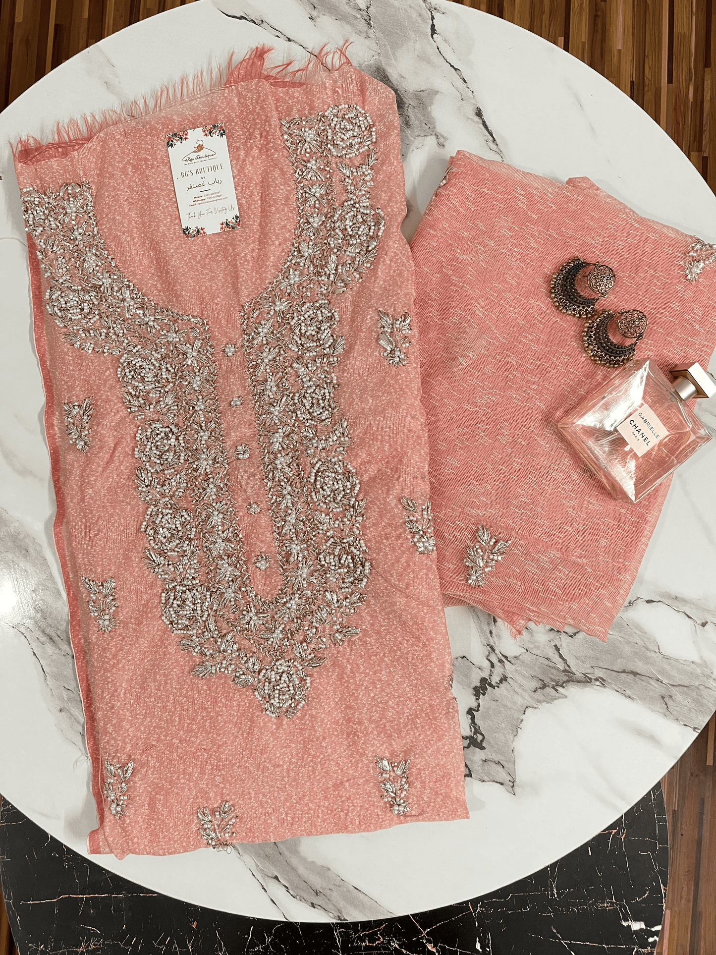 Flowy cotton net dupatta shirt.