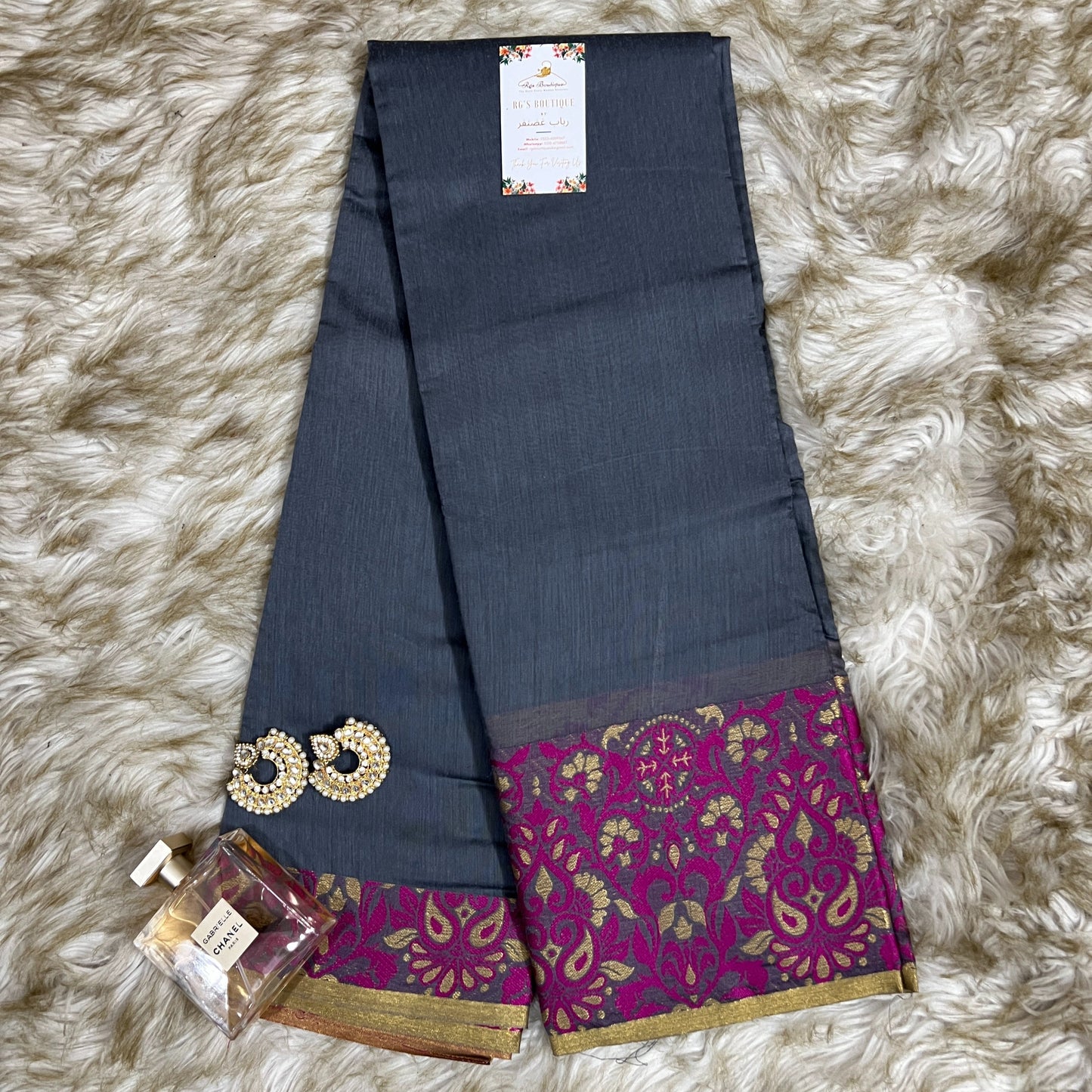 Indian Banarasi Saree – Chanderi Cotton Silk