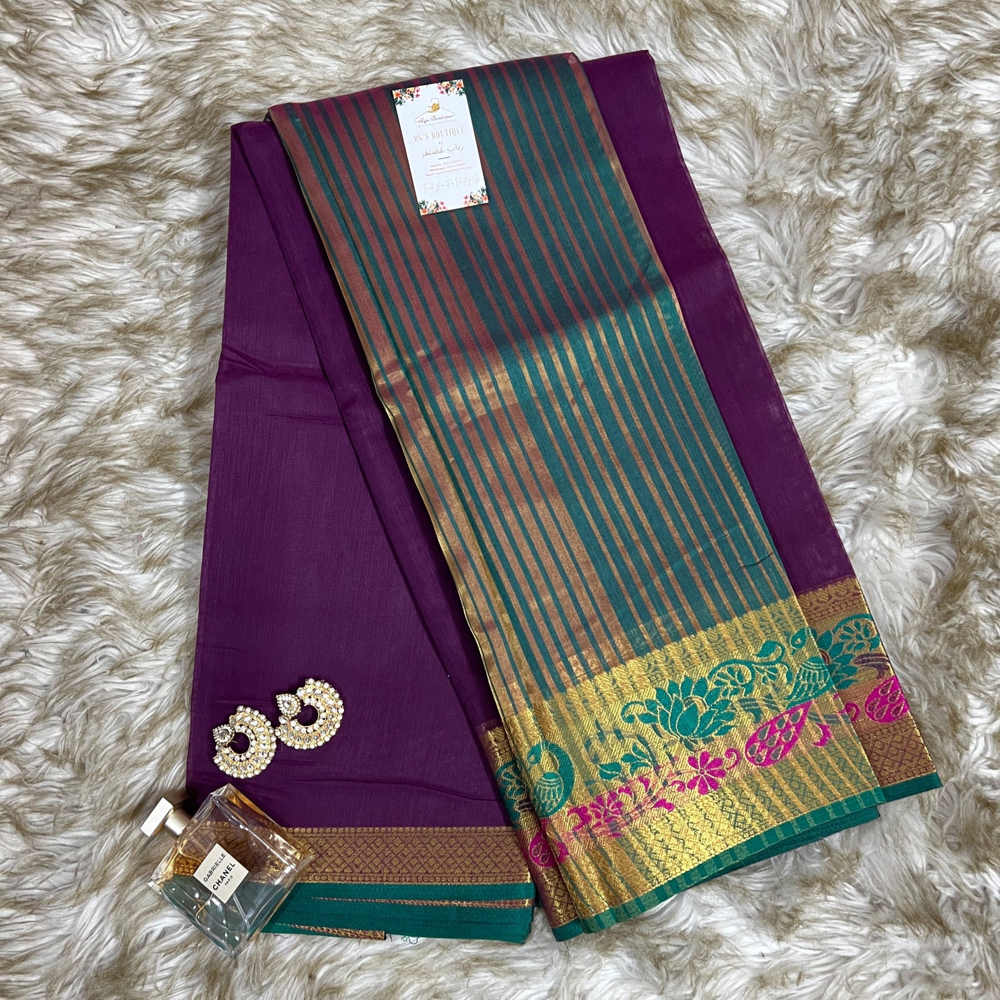 Indian Banarasi Saree – Chanderi Cotton Silk